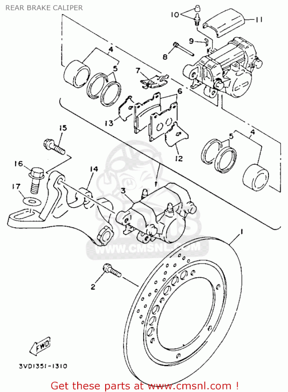 yamaha_tdm850d_1992_rear_brake_caliper_b