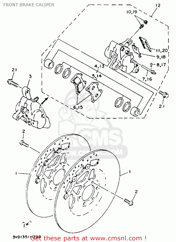 yamaha_tdm850d_1992_front_brake_caliper_