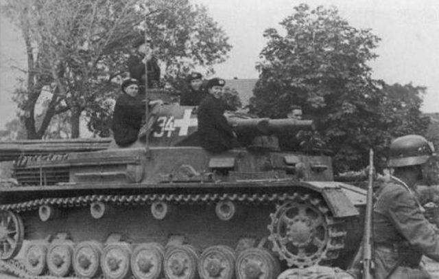 Panzer IV Ausf B de la 1ª Panzer Division en Polonia. Septiembre de 1939