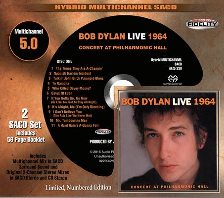 Bob Dylan - Live 1964 (Concert At Philharmonic Hall) [2004] [2016, Audio Fidelity Remastered, CD-Layer + Hi-Res SACD Rip]