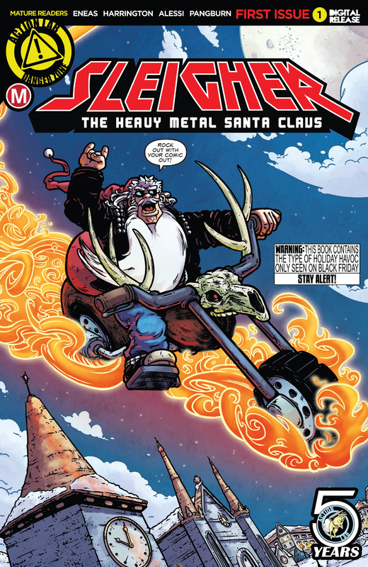 Sleigher - The Heavy Metal Santa Claus #1-4 (2016) Complete