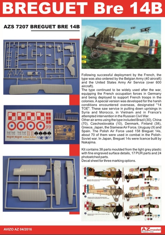 1/72 - Breguet XIV A/B By AZmodel - Released - The Rumourmonger ...