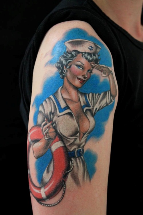 The_Best_Sailor_Pin_Up_Girl_Tattoo_1