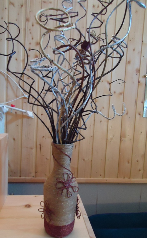 как сделать декоративные ветки для вазы