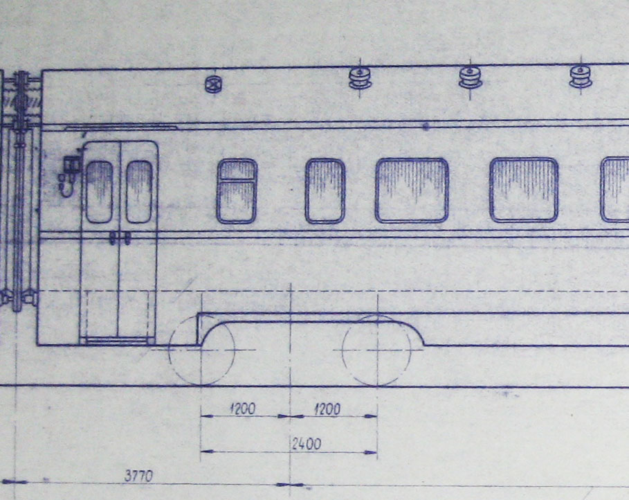 Вагон поезда чертеж